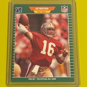 Joe Montana #381 1989 Pro Set Football Trading Card